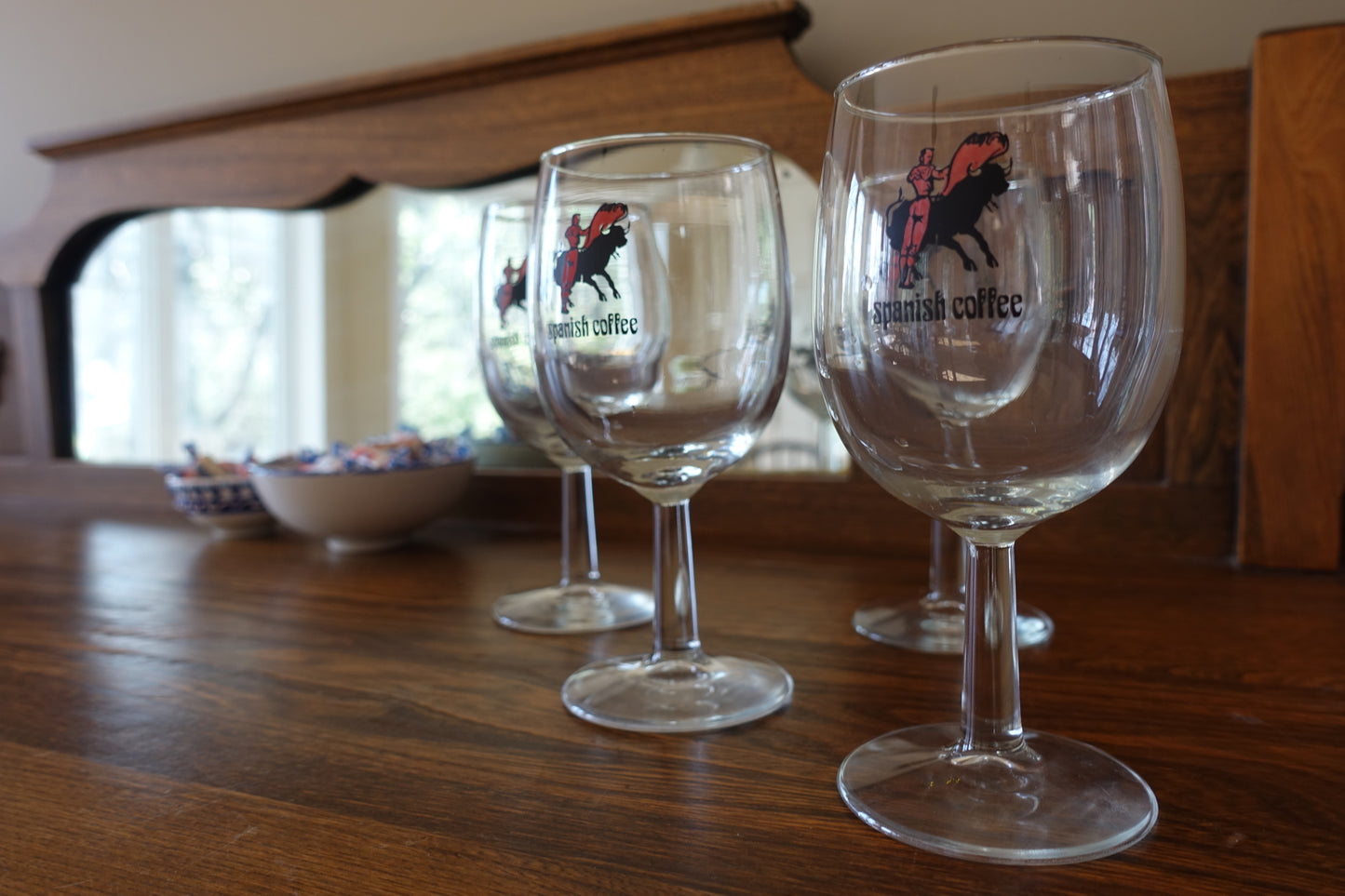 Spanish Coffee Wine Glasses